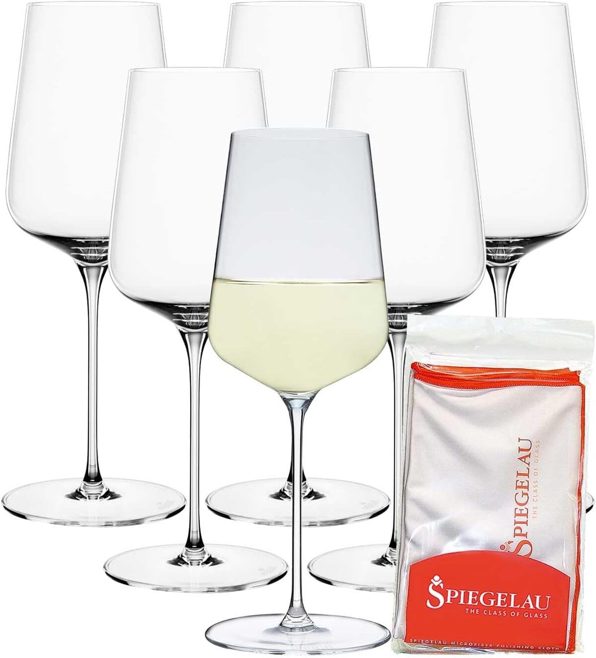 Avis : verres à vin blanc Spiegelau Definition et chiffon