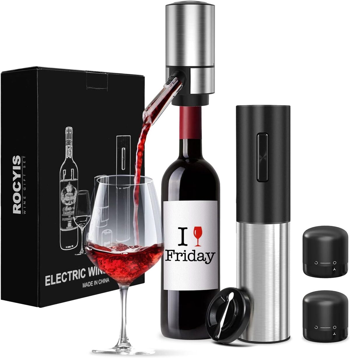 Test de l'ouvre-bouteille électrique multifonction - Distributeur et aérateur de vin rechargeable