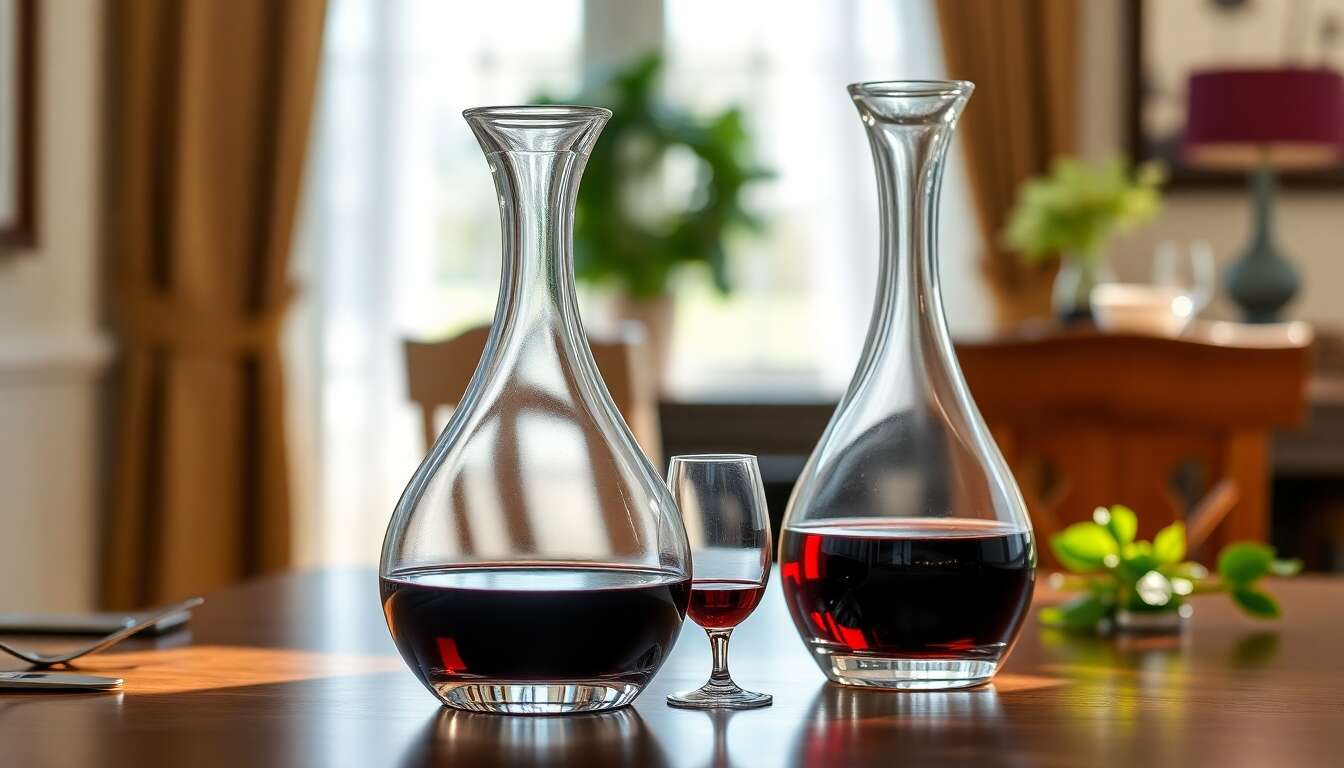 Différences entre carafe et décanteur
