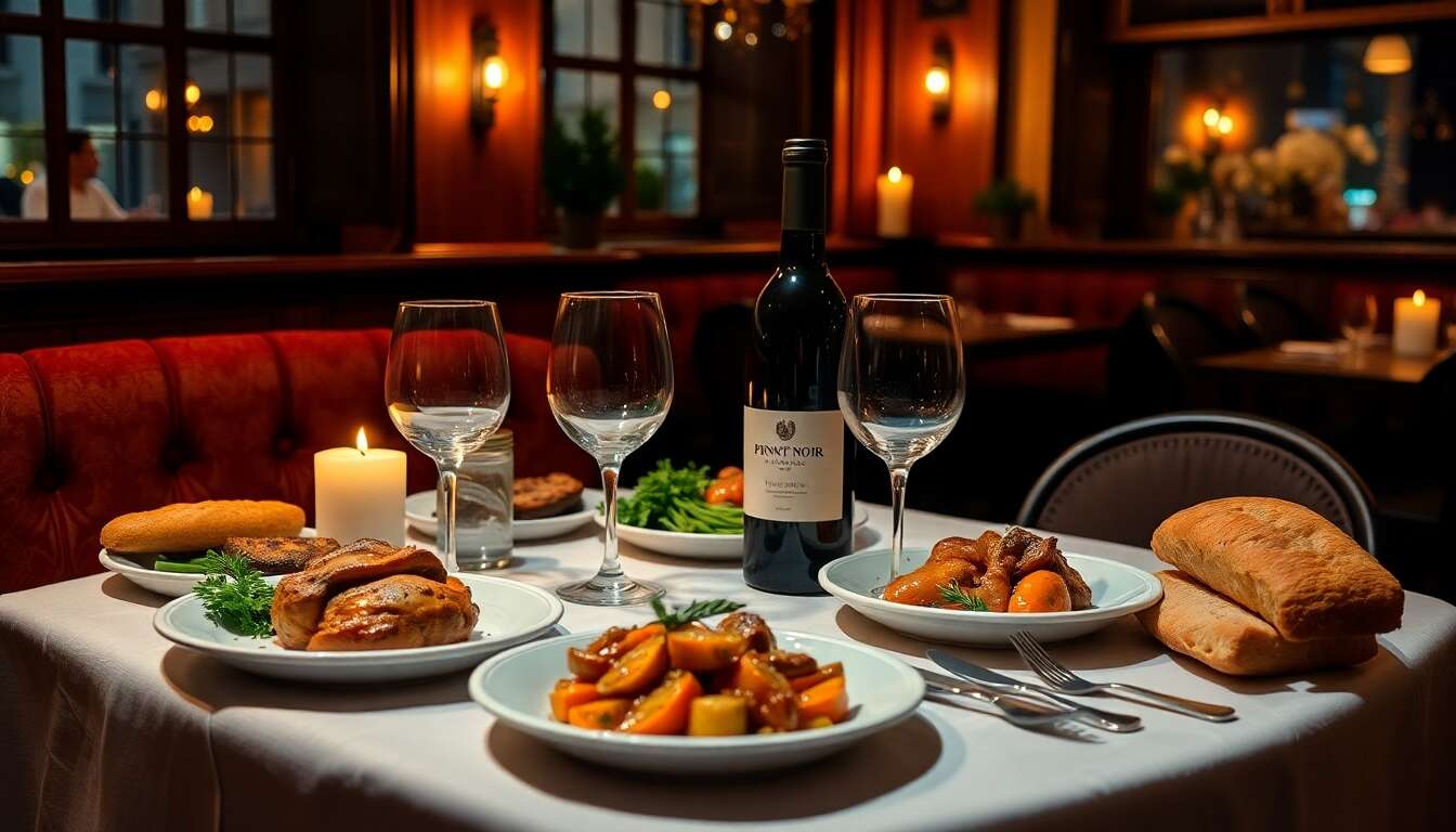 Secrets d'un bon mariage : pinot noir et cuisine française