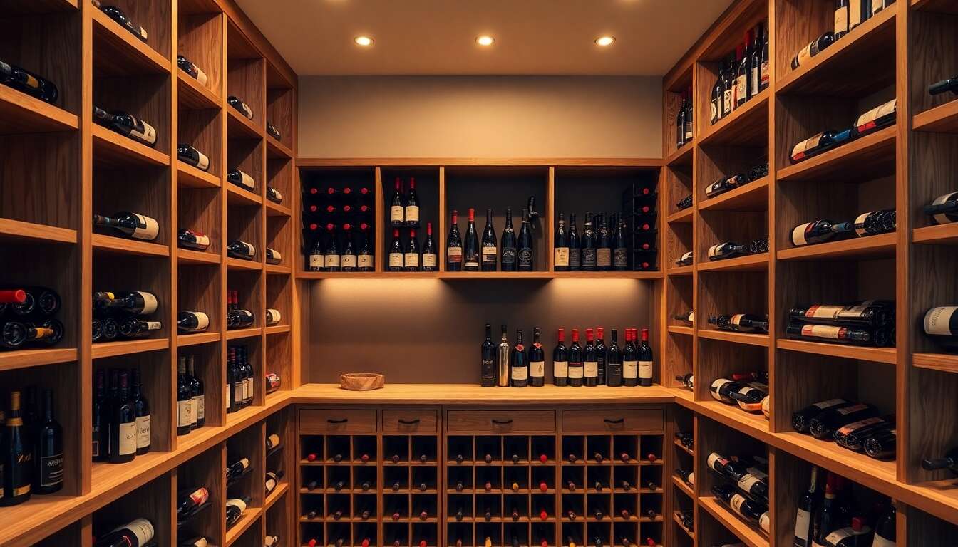 Types de rangements efficaces pour sa collection de vins