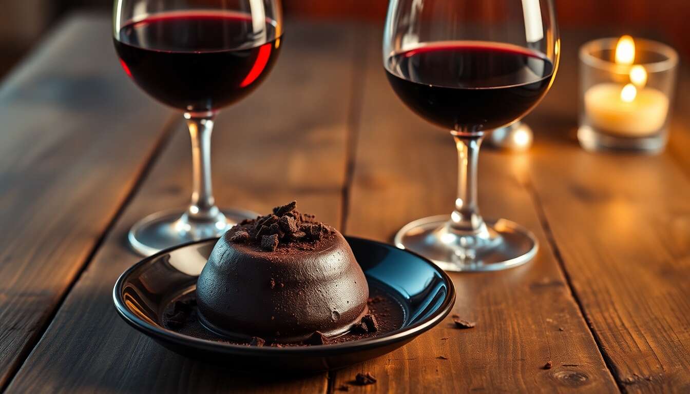 Découvrir les secrets d'un bon accord entre vins et desserts au chocolat