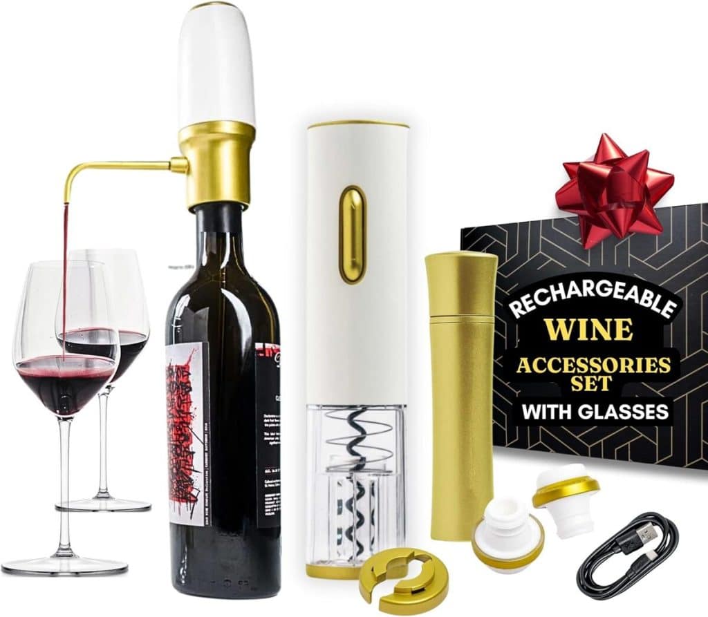 Test de l'ensemble d'accessoires pour vin : ouvre-vin électrique rechargeable et plus