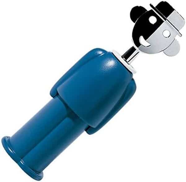 Alessi Aam23 Az Alessandro M. Tire-bouchon en Résine Thermoplastique, Bleu et Zamac Chromée