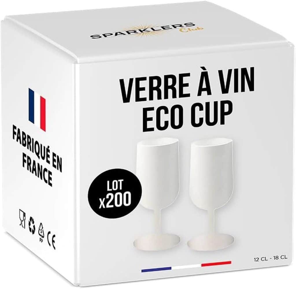 Test des verres à vin réutilisables Eco Cup de Sparklers Club : qualité made in France
