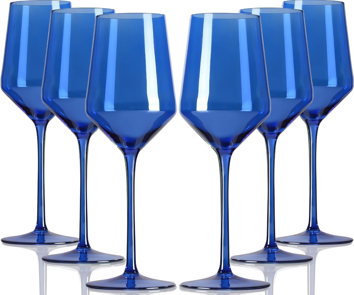 Avis sur les verres à vin bleus comfit : élégance en 6 pièces