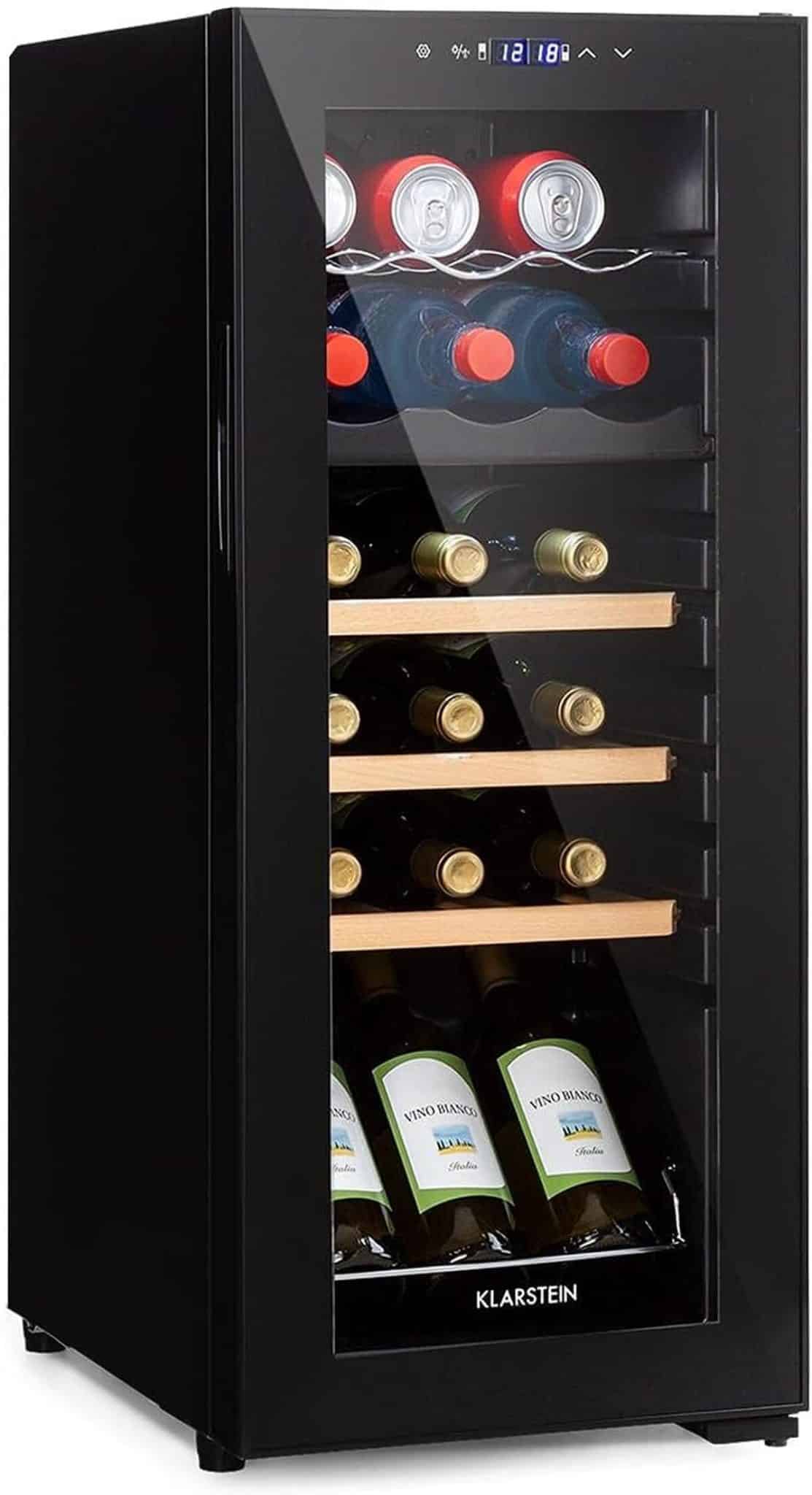 Test : klarstein Bodega, cave à vin deux zones 50 l 18 bouteilles noire