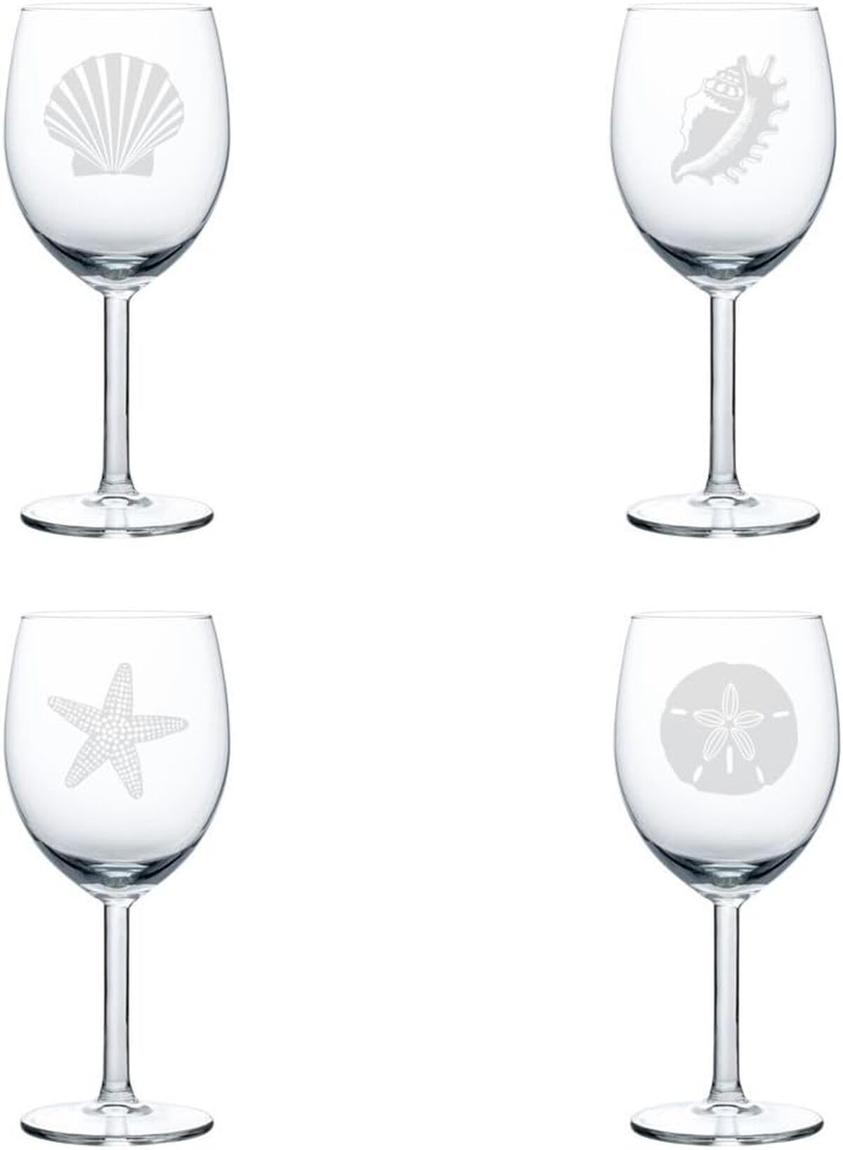 Avis : verres à vin Goblet Sea Shore, élégance en lot de 4