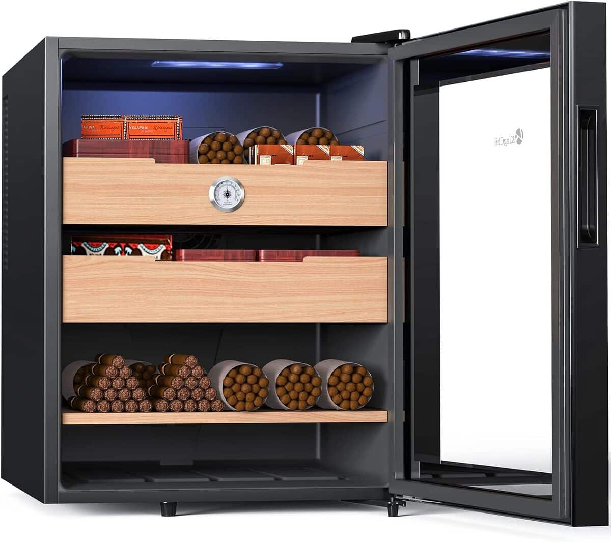 Test de la cave à cigares KingChii 48 L : température sous contrôle