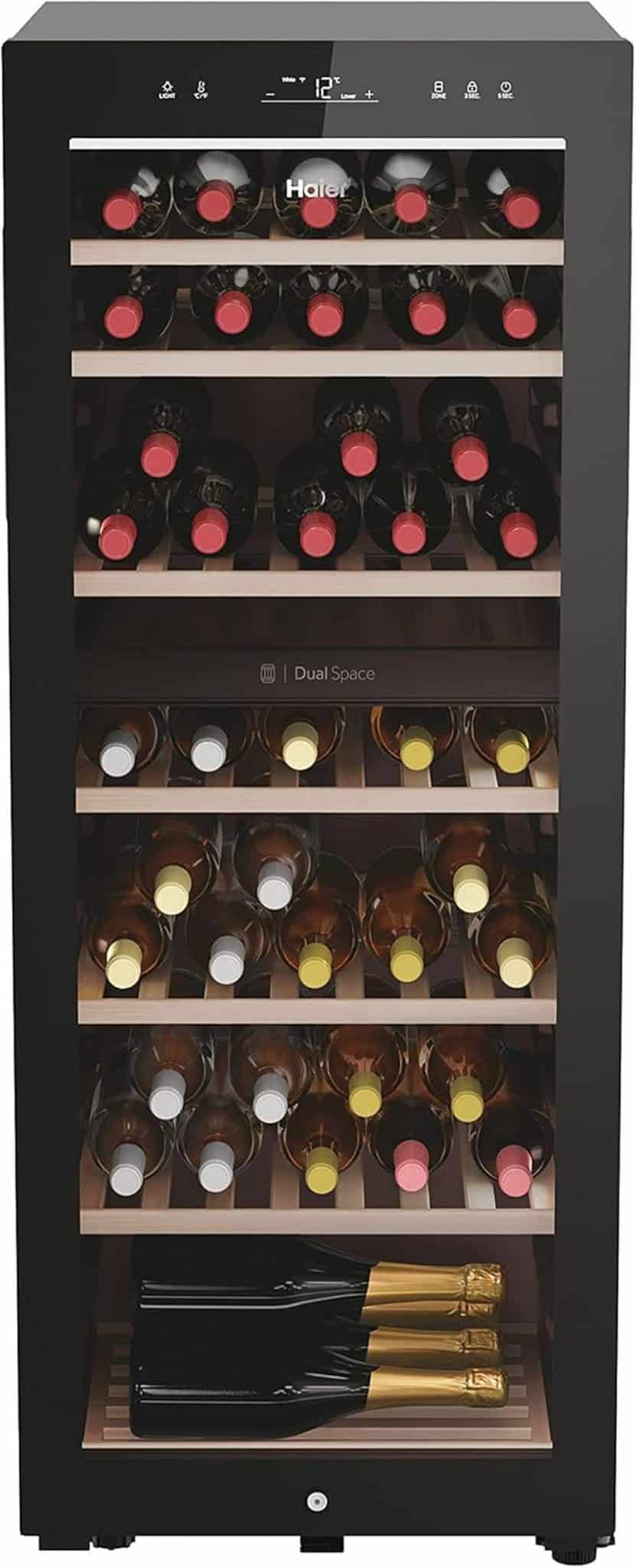 Test de la cave à vin Haier HWS77GDAU1 : capacité, design et fonctionnalités