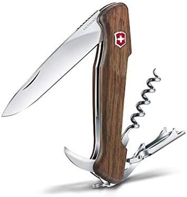 Victorinox Wine Master Couteau de Poche Suisse, Multitool, 6 Fonctions, Ouvre Boite, Tire bouchon, Bois