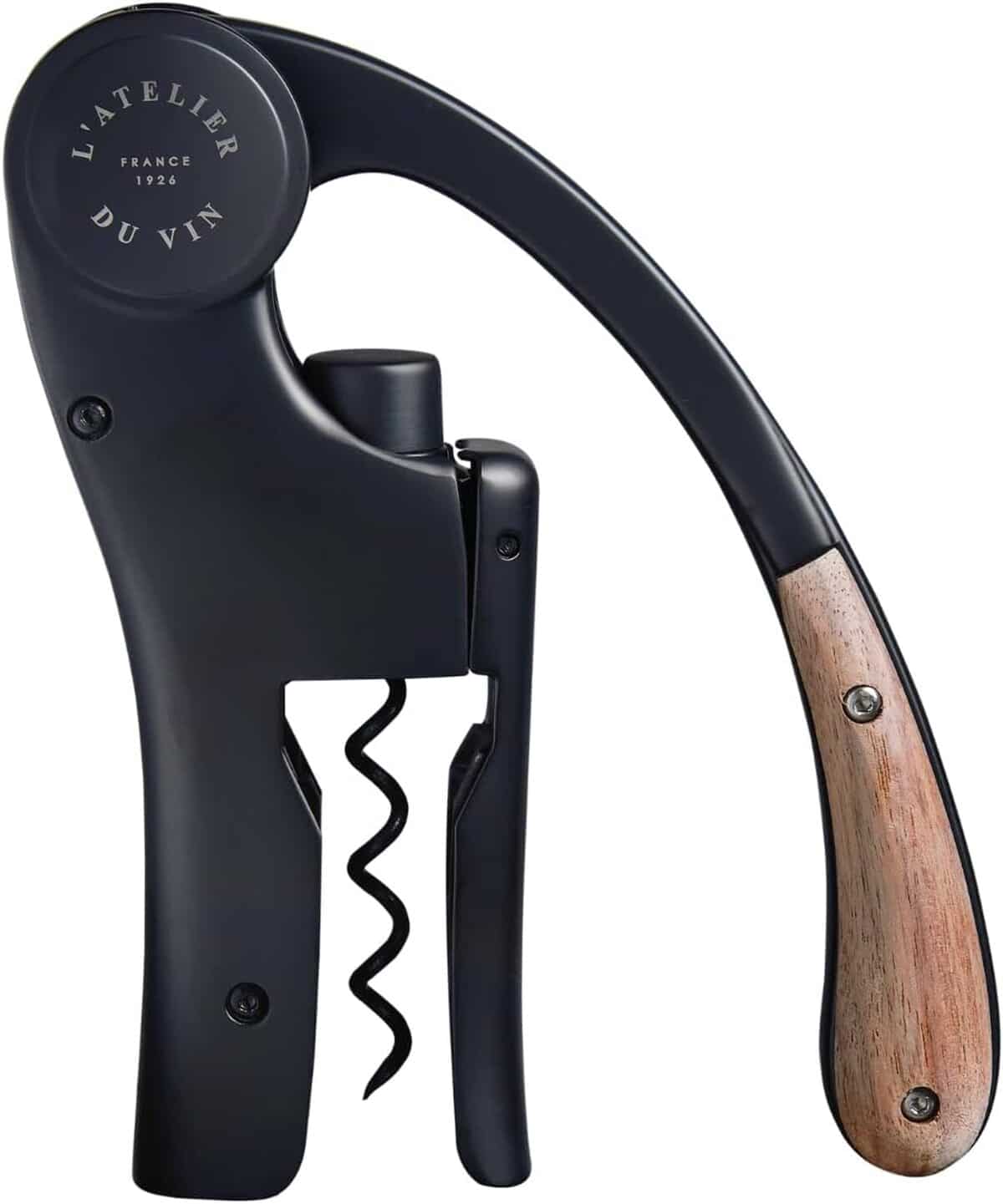 Test : oeno motion Wood & Black de l'atelier du vin, le tire-bouchon à levier élégant