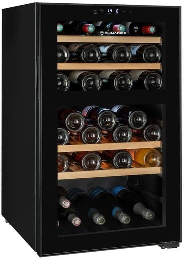 CLIMADIFF Cave à vin de service CEPAGE52DZF – 52 bouteilles [Classe énergétique F]