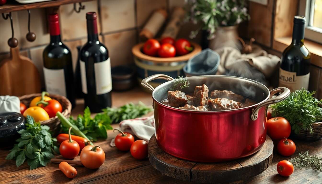 Délices du boeuf bourguignon : secrets de la cuisine française