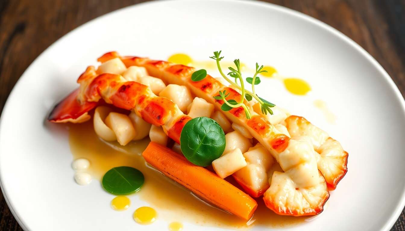 Homard flambé au pastis : recette gourmande et légumes croquants