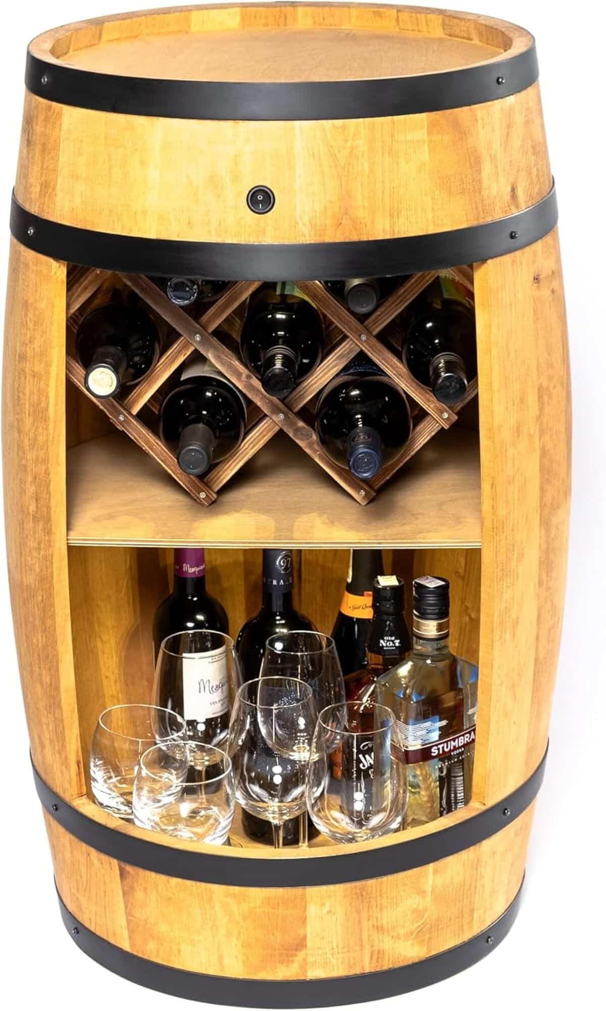 Avis sur le baril à vin LED par Creative Cooper : décoration rustique élégante