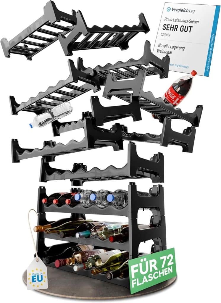 Test : casier à bouteilles Novaliv robuste (144 bouteilles)