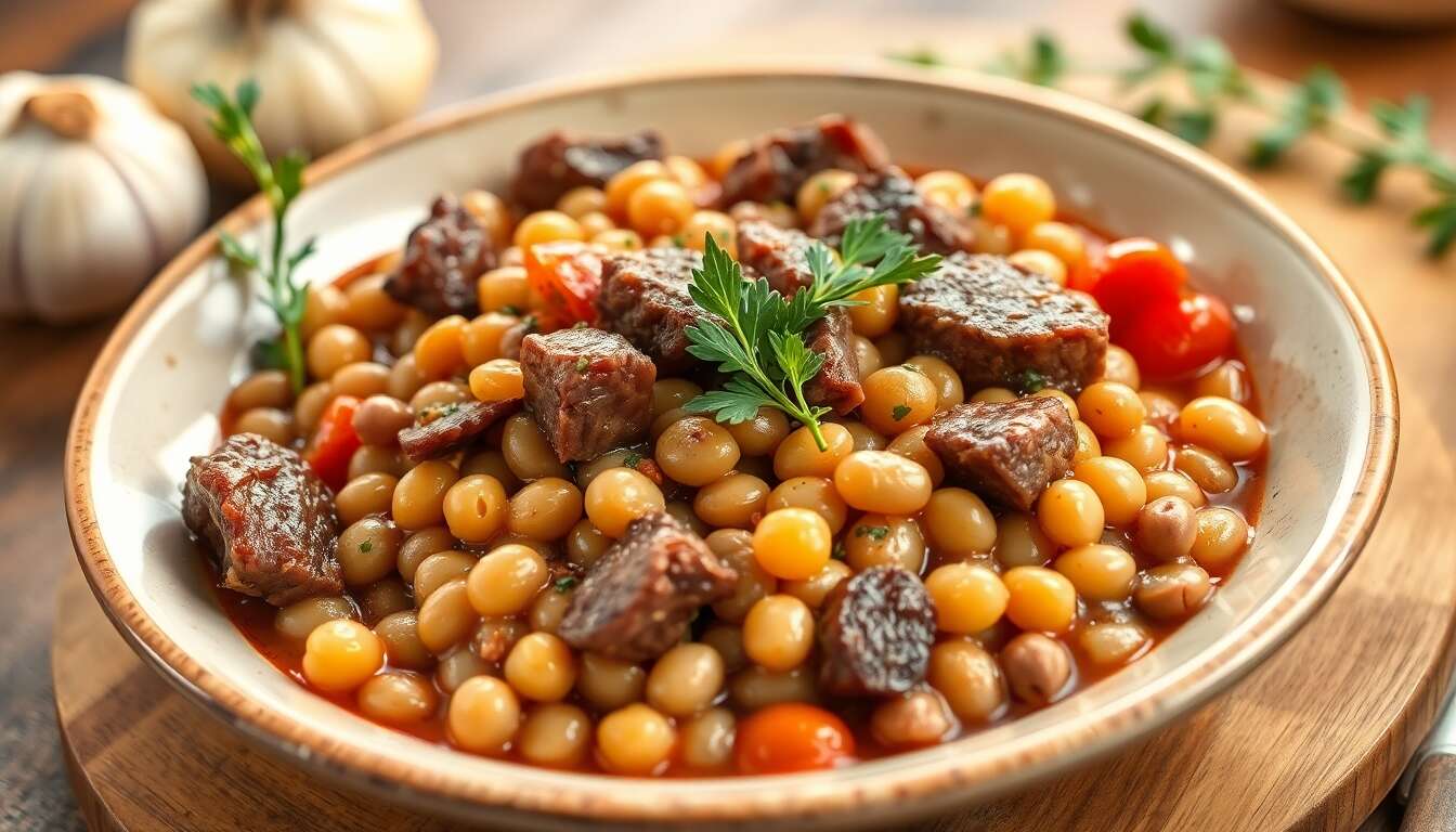 Délice de lentilles au salé
