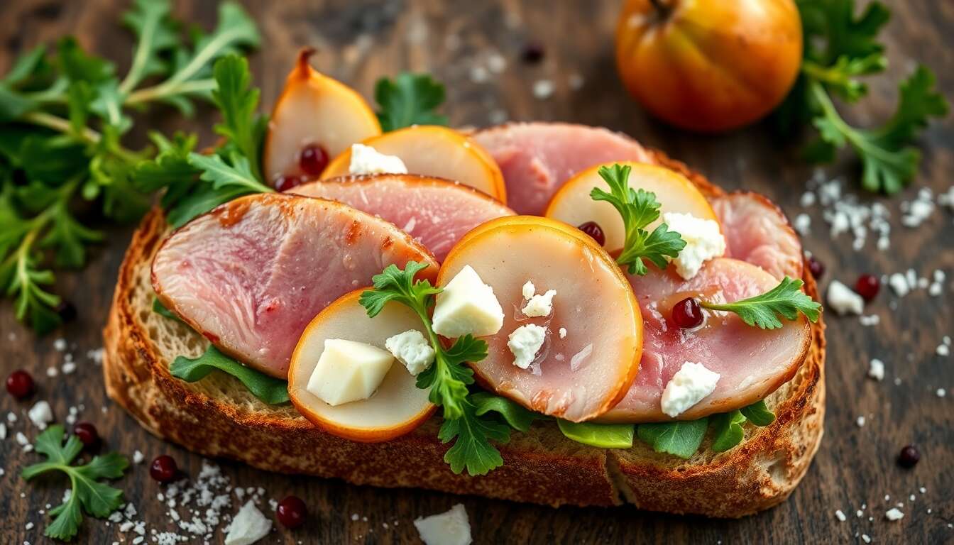 Tartine de mâche et magret de canard : délice frais à découvrir