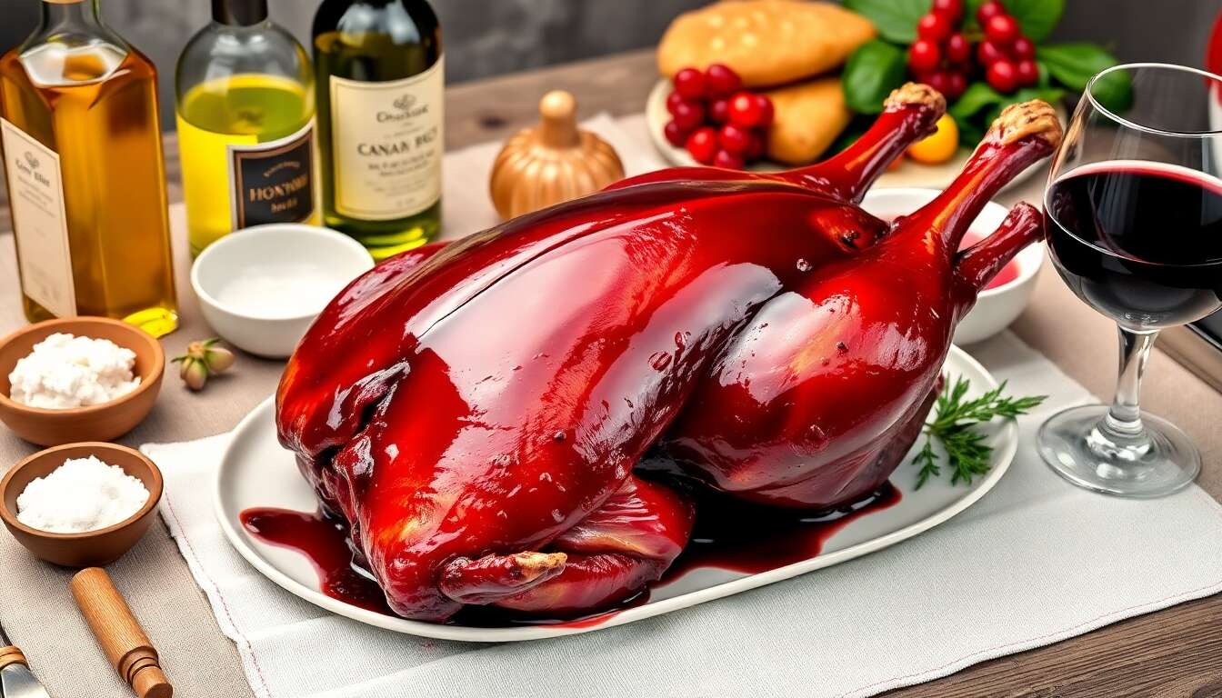 Recette facile : canard au vin rouge