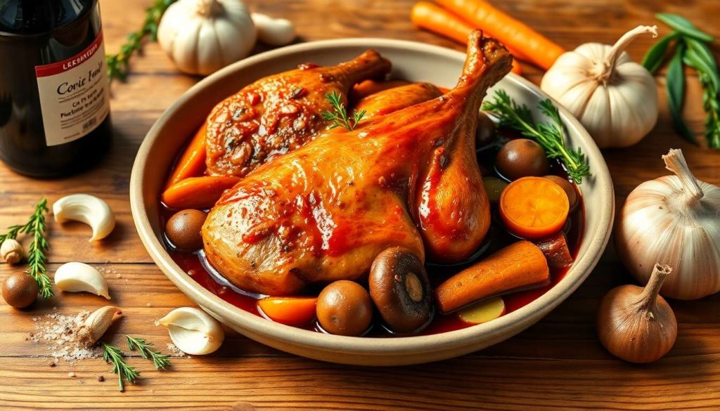 Délice du terroir : coq au vin