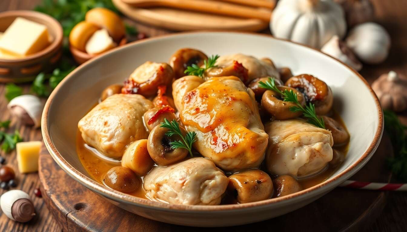 Coq au vin : recette facile et savoureuse