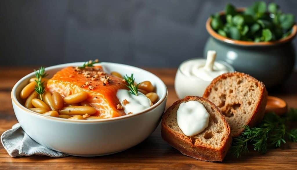 Délice nordique : cassoulet au saumon et lingot de Vendée