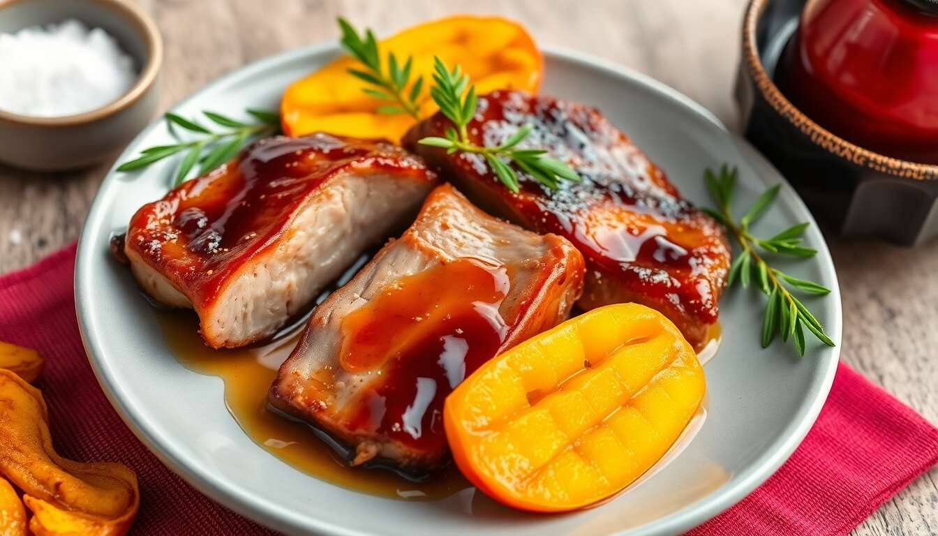 Délice sucré-salé : canard exotique à la mangue