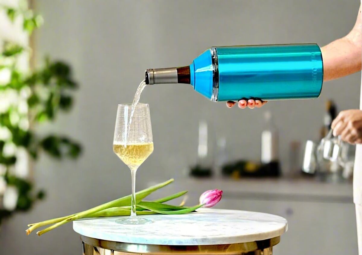 Test du refroidisseur à vin Carrovino turquoise