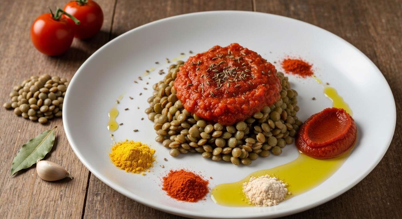 Délices de lentilles en sauce