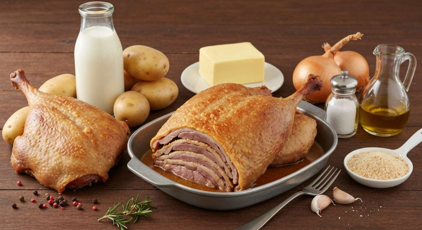 Parmentier de canard confit : recette traditionnelle et fondante