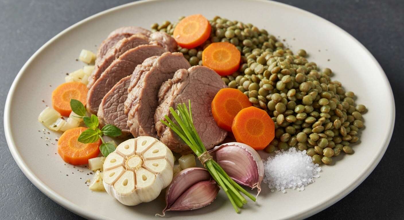 Délice de porc aux lentilles : recette irrésistible