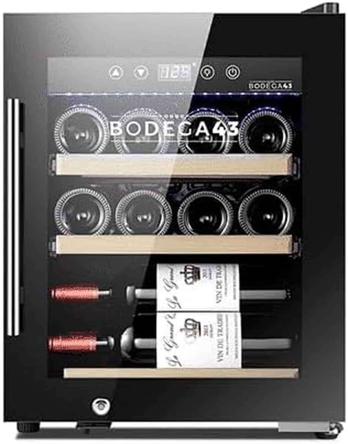 Test du frigo à vin BODEGA43-12C : capacité 12 bouteilles, design compact