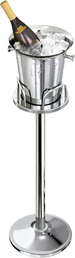 Test du seau à glace sur pied en acier inoxydable 201 : parfait pour vos soirées