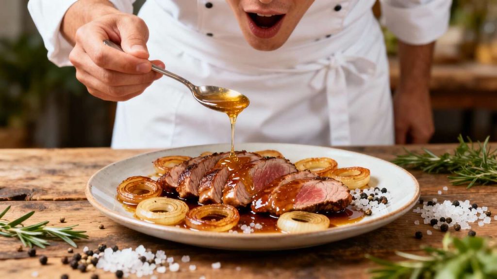 Délice de canard au miel balsamique