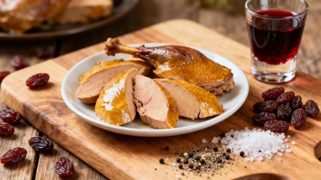 Foie gras maison : recette festive aux raisins secs