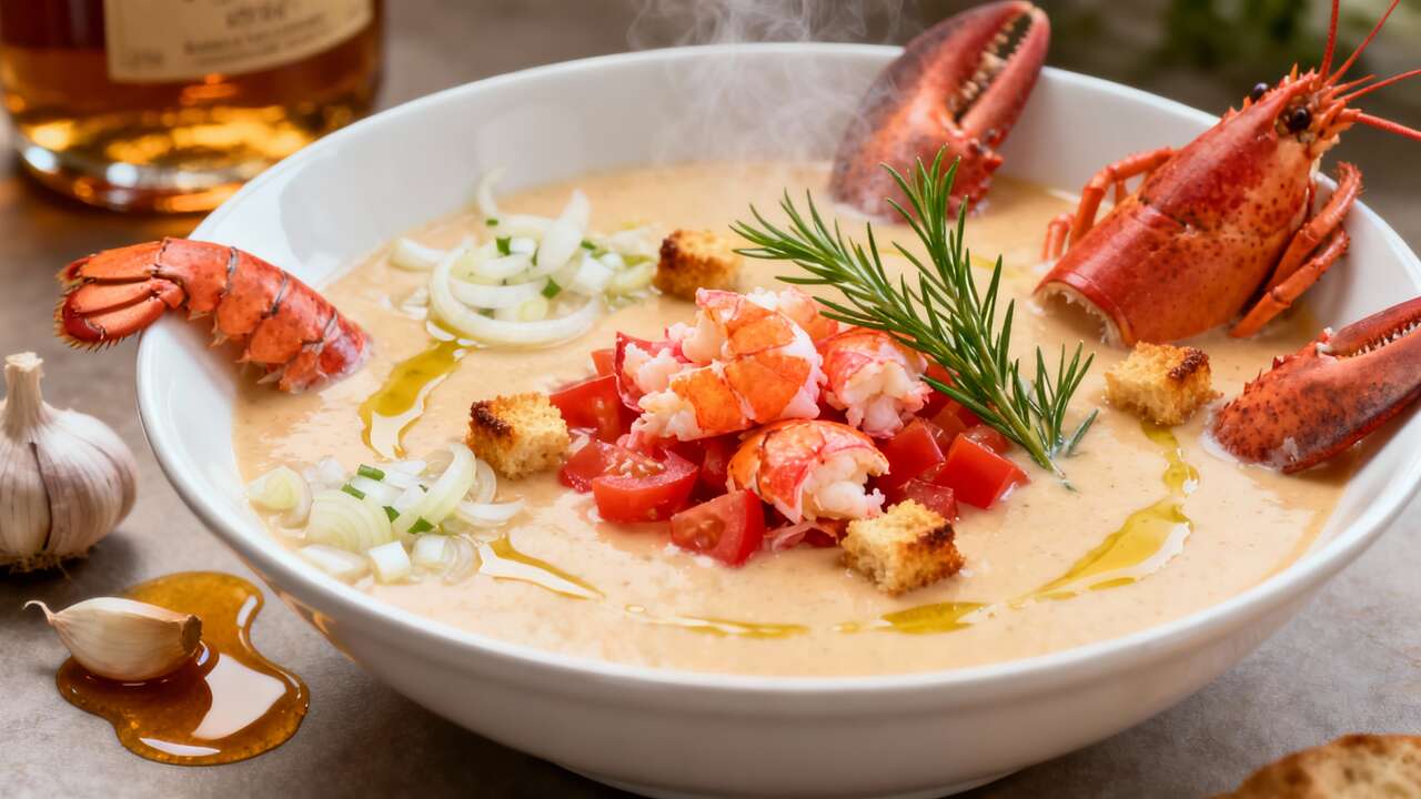 Délice de homard en bisque