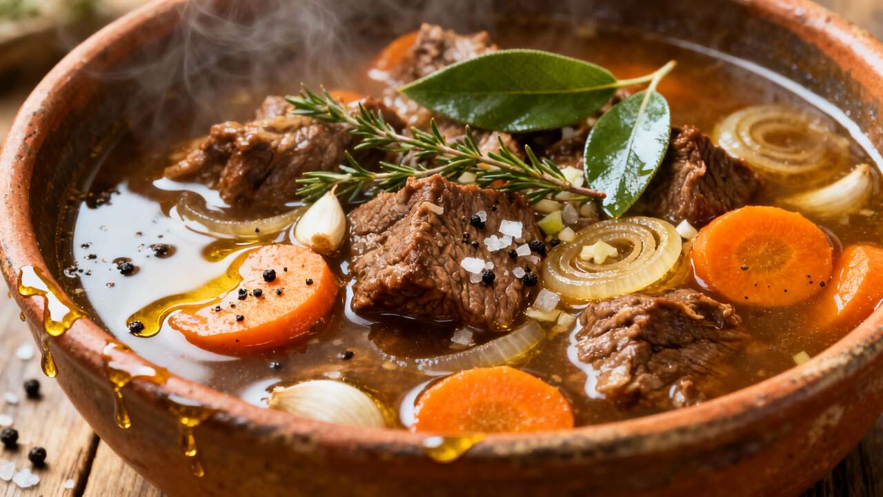 Boeuf mijoté savoureux sans vin