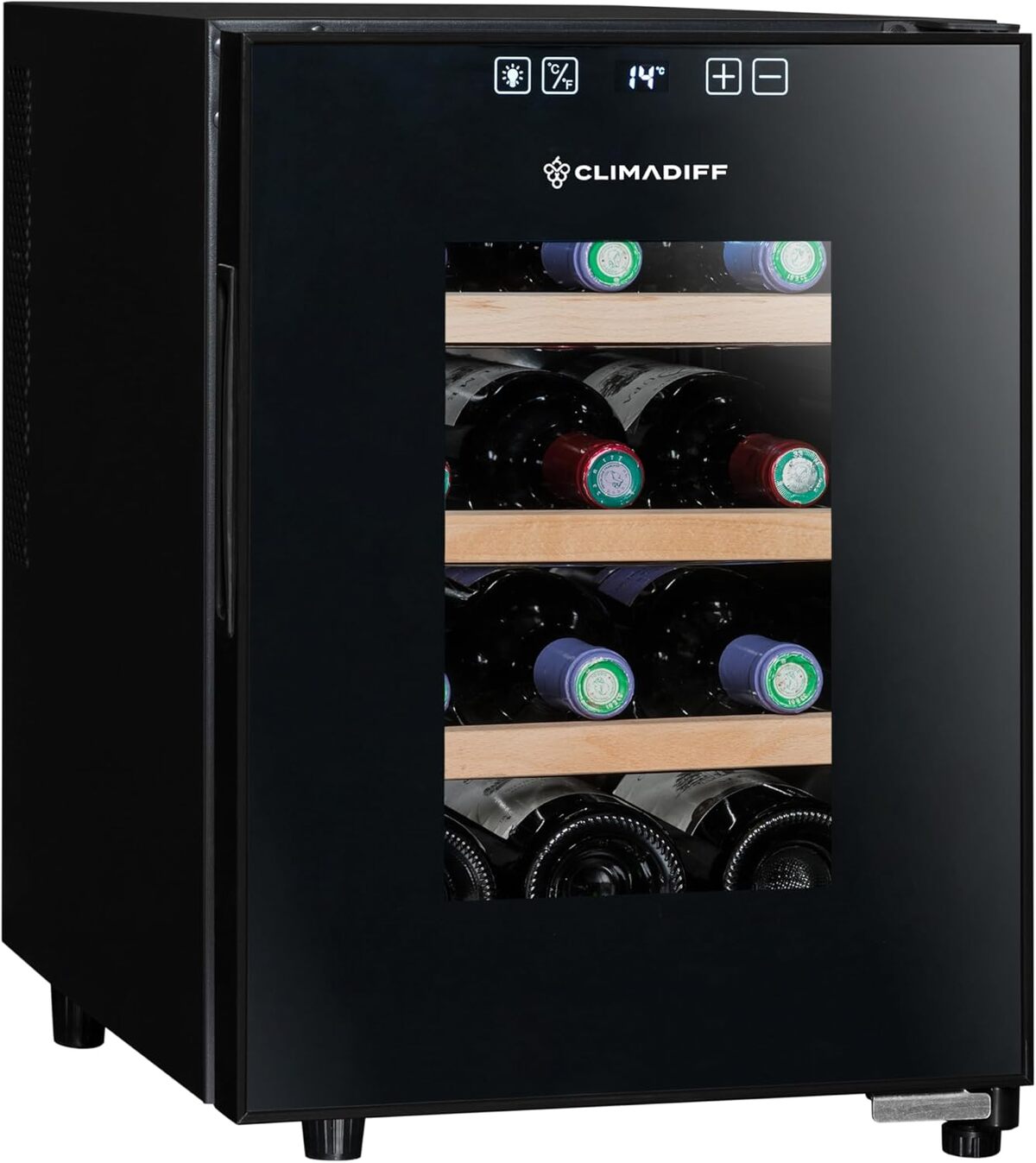 Test de la cave de service ClimaDiff CC12F : 12 bouteilles