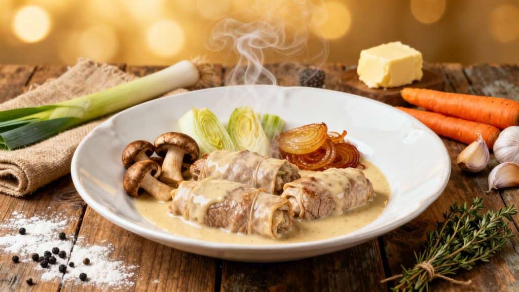 Délice de paupiettes de veau à la blanquette