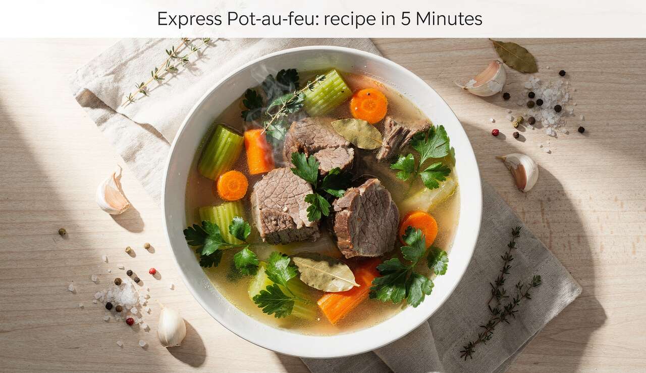 Pot-au-feu express : recette en 5 min chrono