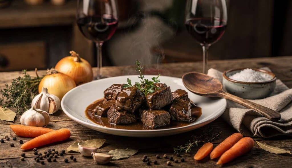 Délice du bourgogne : le bœuf mijoté