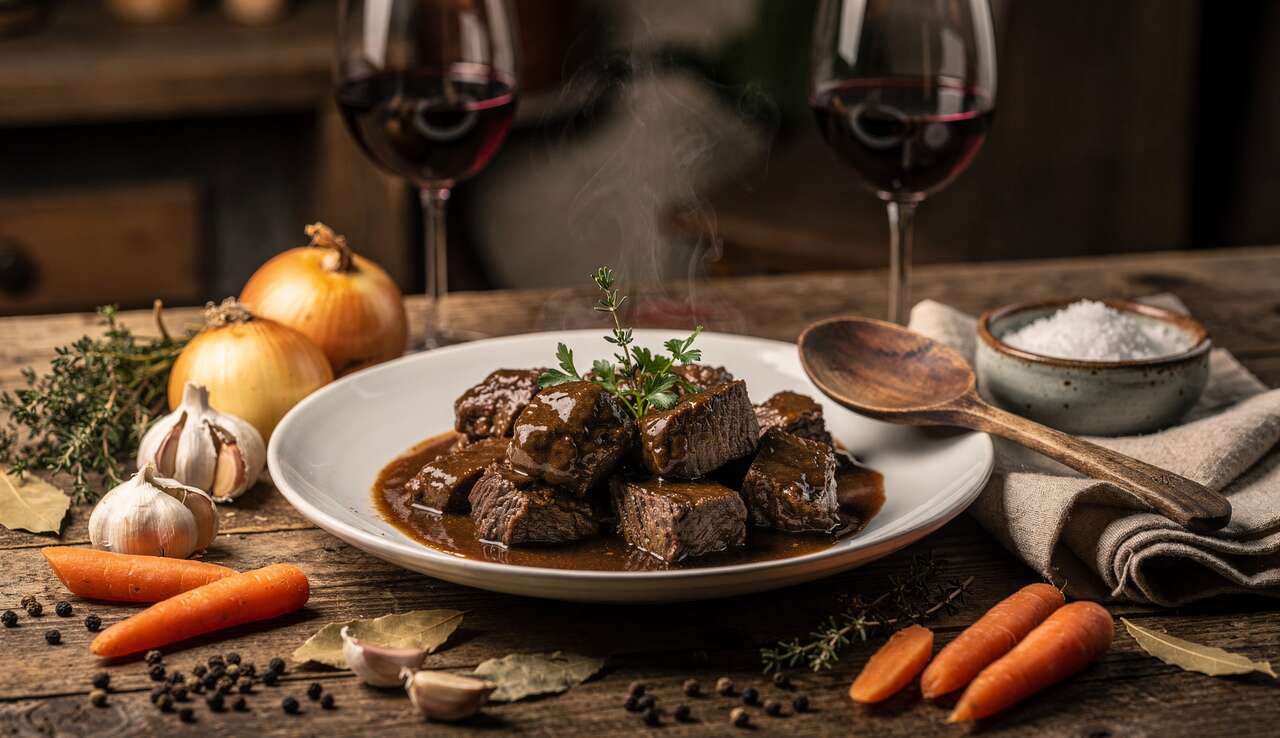 Délice du bourgogne : le bœuf mijoté