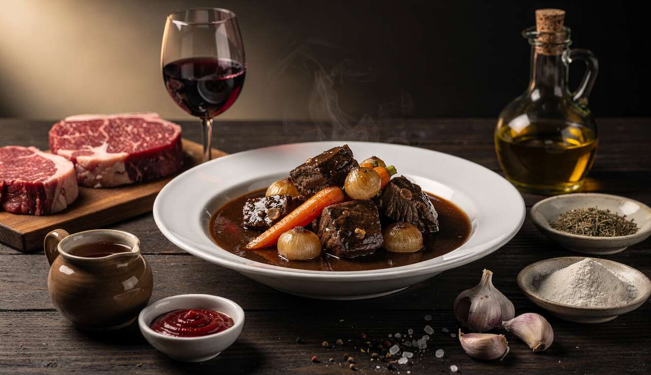 Recette incontournable du bœuf bourguignon