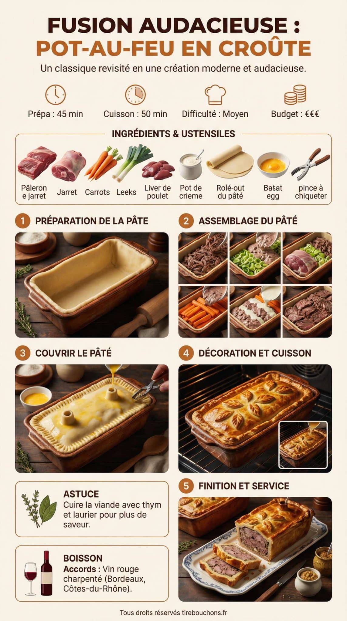 Fiche recette Fusion audacieuse : pot-au-feu en cro&ucirc;te