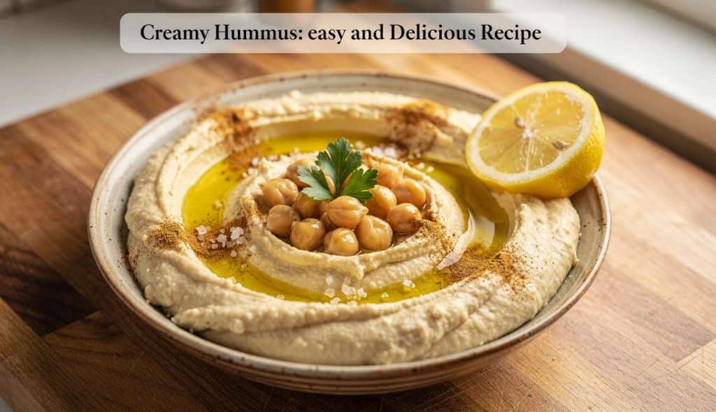 Houmous Crémeux : recette Facile et Délicieuse