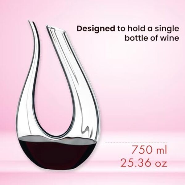 Découvrez l'élégance du carafe Riedel Decanter Amadeo blanche/noir : design raffiné, performance exceptionnelle et idées cadeaux parfaites pour les amateurs de vin.