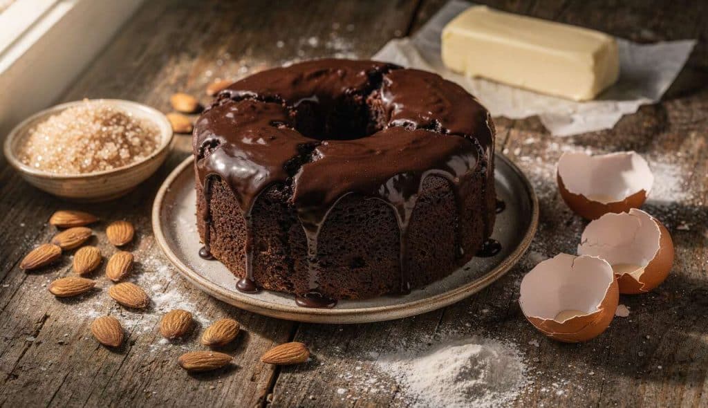 Cake moelleux chocolat-amande : recette facile
