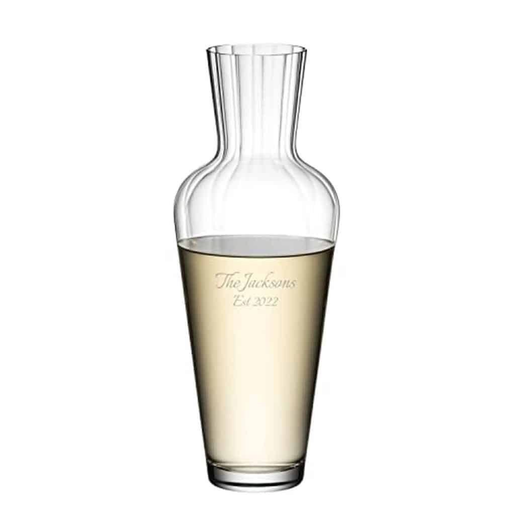 Avis : carafe à décanter personnalisée RIEDEL en cristal gravé