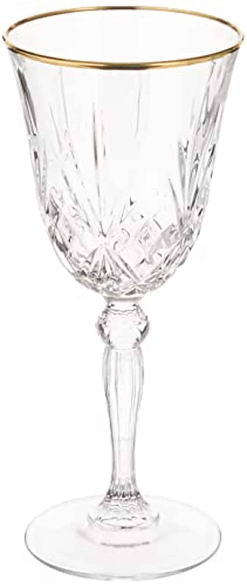 Avis sur les verres à vin Lorren Home Trends Siena : élégance dorée en cristal